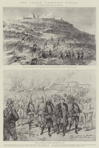 El levantamiento de la frontera india de Melton Prior